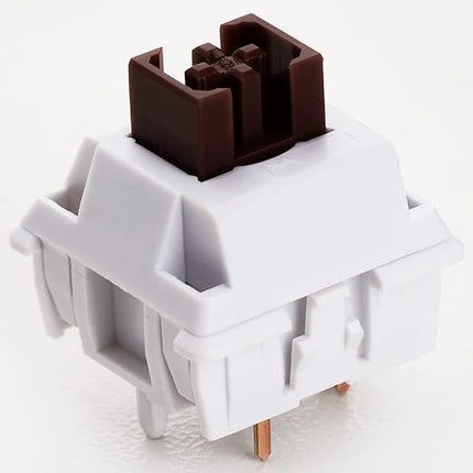 WS Brown Mechanical Keyboard Switches, 5 Pin Pre Lubed Tactile Switches for Mechanical Gaming Keyboard (35pcs)