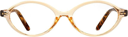 TIJN Olisa Blue Light Blocking Glasses for Women Men,Oval Glasses Frame Bluelight Glasses for Gaming/Computer/Screen
