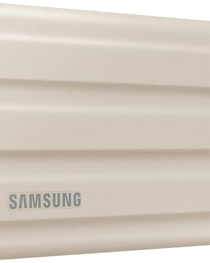 Samsung T7 Shield 2TB, Portable SSD, up to 1050MB/s, USB 3.2 Gen2, Rugged, IP65 Rated, for Photographers, Content Creators and Gaming, External Solid State Drive ‎(MU-PE2T0K/AM, 2022), Beige