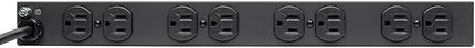 Tripp Lite 14-Outlet Rack Mount Surge Protector Power Strip PDU, 15A, 120V, 3000 Joules, 15ft Cord with 5-15P Plug, 1U Horizontal Rack Mount, Lifetime Manufacturer's Warranty (DRS-1215)