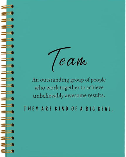hold fizz Green Meeting Notebook for Work, Employee Appreciation Gifts, Team Gifts for Employees, Journals for Writing, Thank You Gifts for Women Men Leader Boss Manager Mentor Coworkers, 5.5"x8.3"
