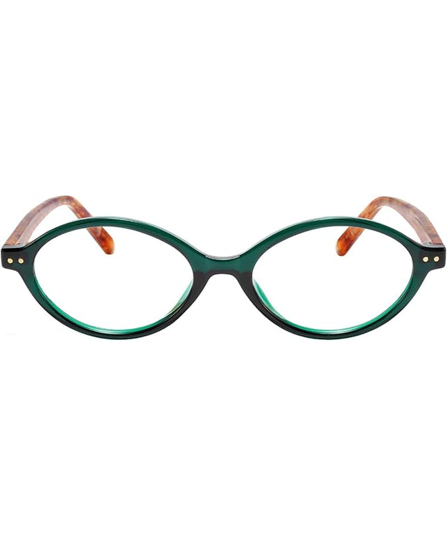 TIJN Olisa Blue Light Blocking Glasses for Women Men,Oval Glasses Frame Bluelight Glasses for Gaming/Computer/Screen