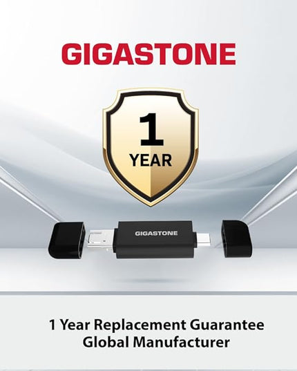 GIGASTONE SD Card Reader 2-Pack, 5-in-1 USB-A/USB-C Card Reader, Dual Slot for SD/Micro SD/SDHC/SDXC, Compatible with Laptop, PC, iPhone16/15, MacBook Pro/Air, iPad Pro, Android
