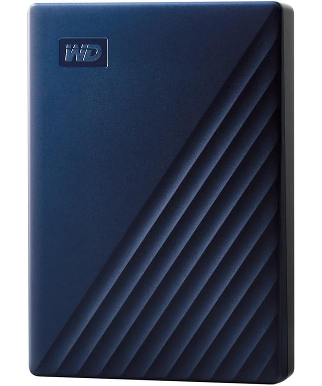 WD 5TB My Passport for Mac, Navy, Portable External Hard Drive with backup software and password protection, USB 3.1/USB 3.0 compatible - WDBA2F0050BBL-WESN