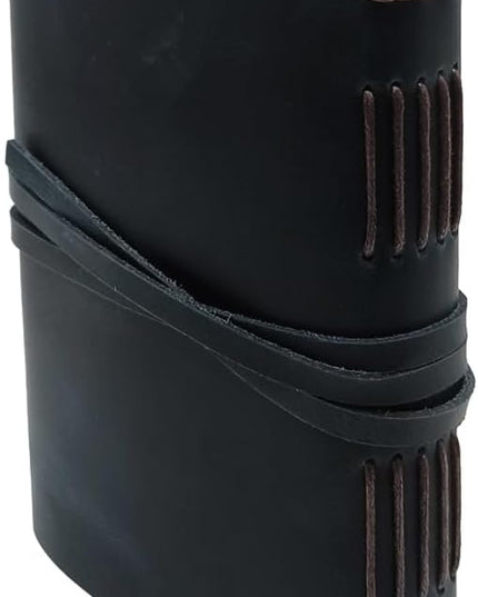 Blue Notebook Journal - Genuine Leather Journals for Writing Small Size Diary 5.5x7.5 Inch, Notepad For Man and Women, Gifts,Work,Travel Dark Blue