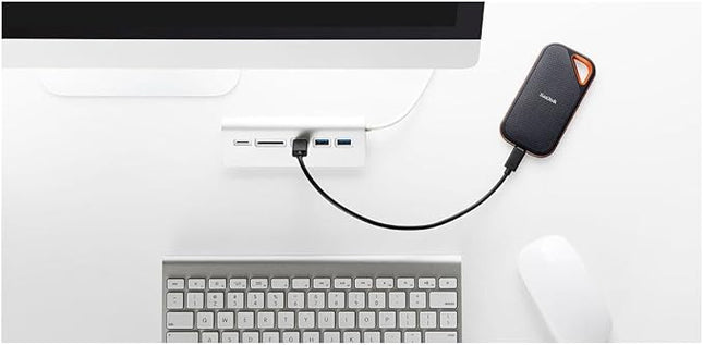 SanDisk 1TB Extreme PRO Portable SSD - Up to 2000MB/s - USB-C, USB 3.2 Gen 2x2, IP65 Water and Dust Resistance, Updated Firmware - External Solid State Drive - SDSSDE81-1T00-G25