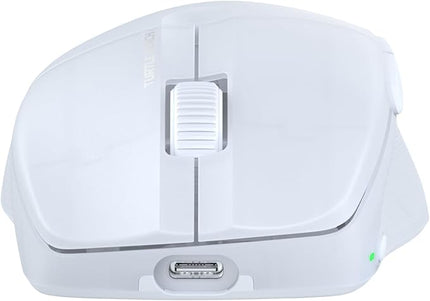 Turtle Beach Pure Air Wireless RGB Gaming Mouse, Ultra-Light 54g Ergonomic Design, 26000 DPI Optical Sensor, 125-Hour Rechargeable Battery, Dual Wireless + Bluetooth, Titan Optical Switches – White