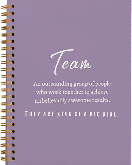 hold fizz Purple Meeting Notebook for Work, Employee Appreciation Gifts, Team Gifts for Employees, Journals for Writing, Thank You Gifts for Women Men Leader Boss Manager Mentor Coworkers, 5.5"x8.3"