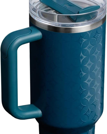 STANLEY Quencher H2.0 Tumbler with Handle and Straw 40 oz | Flowstate 3-Position Lid | Cup Holder Compatible for Travel | Insulated Stainless Steel Cup | BPA-Free | Ponderosa Star