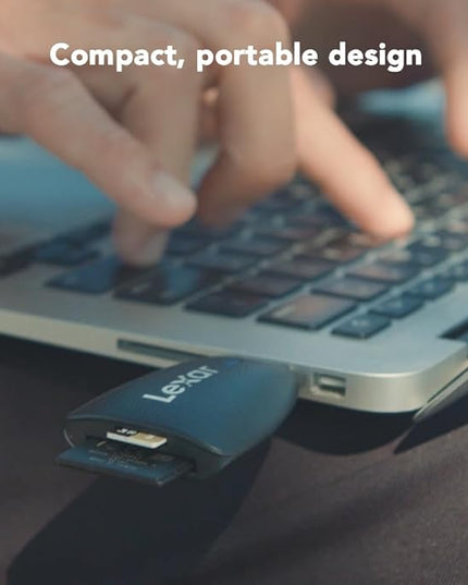 Lexar Multi-Card 2-in-1 USB 3.1 Reader, Works with SD and microSD Cards (LRW450UBNA)