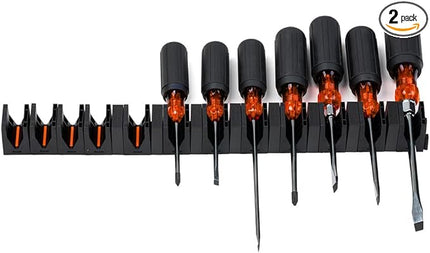 ToolBox Widget - Modular Screwdriver Organizers for Tool Box | Magnetic Screwdriver Holder | Tool Storage Organizer for Professional & DIY Mechanics | Organize Tools for Fast Accountability | 2 Pack