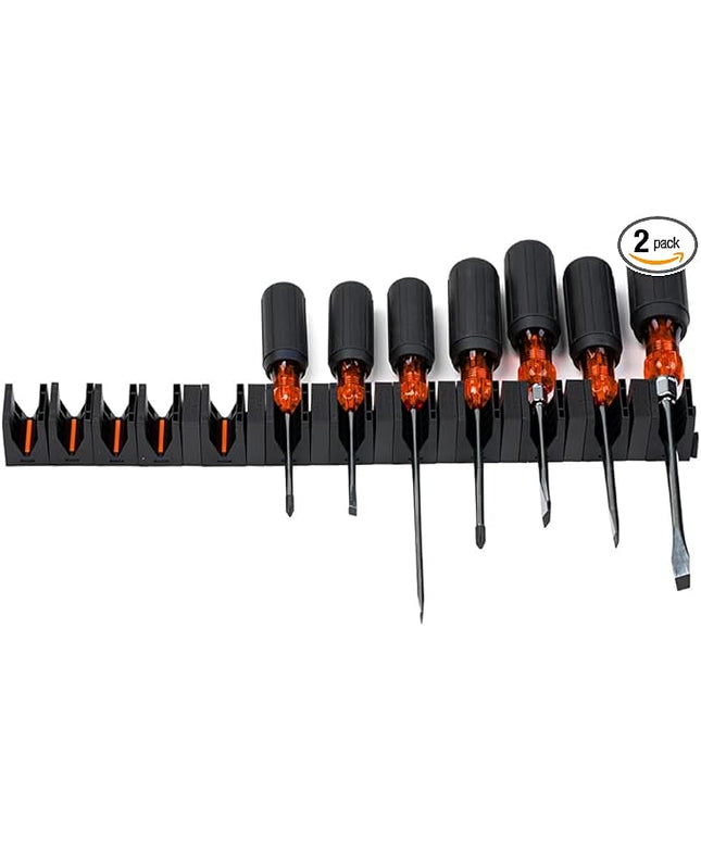 ToolBox Widget - Modular Screwdriver Organizers for Tool Box | Magnetic Screwdriver Holder | Tool Storage Organizer for Professional & DIY Mechanics | Organize Tools for Fast Accountability | 2 Pack