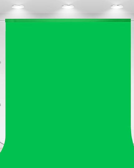 Aimosen 10 X 7 FT Green Screen Backdrop for Photography, Chromakey Virtual GreenScreen Background Sheet for Zoom Meeting, Cloth Fabric Curtain for Party Decor Video Studio Calls Streaming Gaming Photo