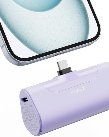 iWALK Portable Charger for iPhone 17/16/15 USB-C Small Power Bank 20W 4,500mAh Fast Charging Battery Pack Compatible with iPhone 15/16/17 Plus/17 Pro/17 Pro Max, Samsung Galaxy S25/S24/S23 Android