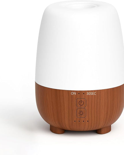 SEEDSEEL 150ML Rechargeable Battery Operated Essential Oil Diffuser, Portable Cordless Aromatherapy Diffuser,7-Hour Runtime with 7 LED Color Changing Lightsfor Home,Office,Outdoor