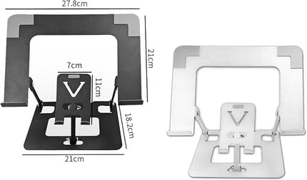 Ywmsfl Foldable Computer Stand Adjustable Tablets Holder Bracket Ergonomic for Laptops Tablets Phones Lightweighted Office Desk with