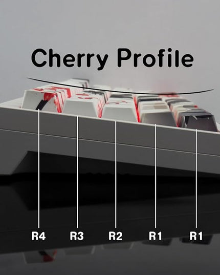 PBT Keycaps - Side Print Keycaps, Shine Through Custom Key caps 75 Percent, Ink Painting Keycap Set Dye Sub & Double Shot, 131 Keys Cherry Profile Keyboard Keycap for Mechanical Keyboard, Wuxia