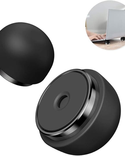 Portable Laptop Cooling Pad, Ergonomic Laptop Stand Small Invisible Cooler Ball Magnetic Foot Heat for MacBook Pro/Air, More 12-17 Inches Tablet&Laptop