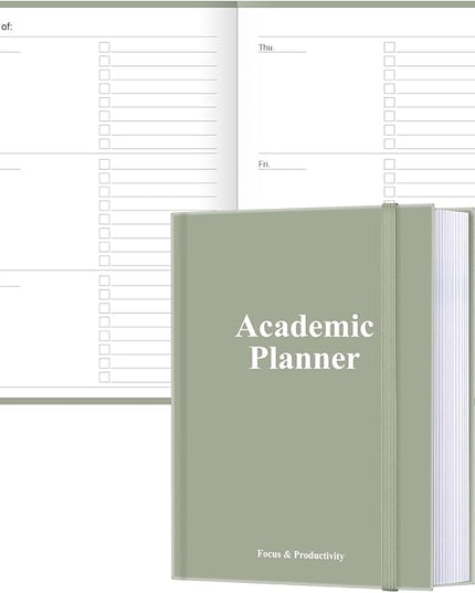 Academic Planner for 2026 or Anytime – A5 Undated Weekly Student Planner For Homeschool, High School, College & Nursing Students, 200 Pages, 5.8" x 8.5", Green