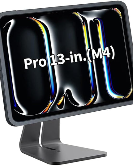Magnetic Stand on Desk with Charging Case A13 for iPad Pro 13-Inch (M4), Classic L Shape, Sturdy Metal Base, Strong Magnets, 360 Rotation, 90 Tilt