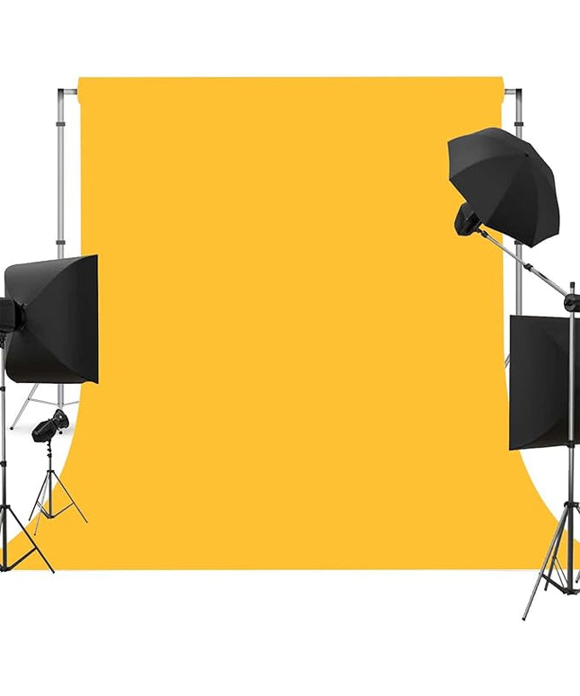 Yellow Photo Backdrop for Photoshoot Yellow Background for Photography Photo Backdrop Curtain for Party 5 x 7 FT
