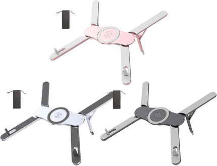 Magnetic Aluminum Alloy Tablets Stand Portable Multiple Angles Adjustable Laptop Holder Lightweighted 6 Position Tilt