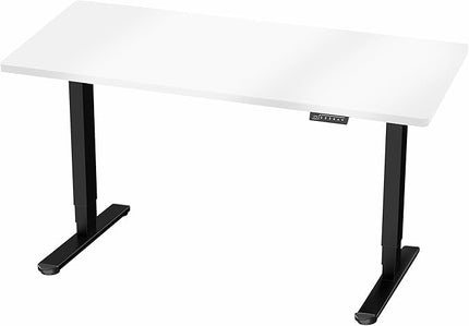 VIVO Electric 60 x 24 in Dual Motor Sit Stand Desk, Memory Height Adjustment, 2B Series, White Dry Erase Top Black Frame, DESK-KIT-2B6WE