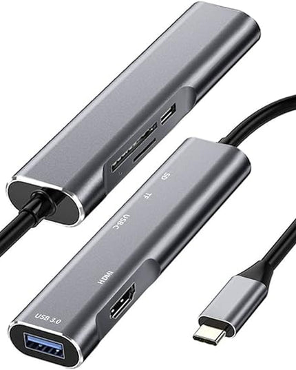 USB C to HDMI Adapter for Samsung DeX,DeX Station for Galaxy S25/S24/S23/S22/Note20/10/Tab S9/S8/S7,DeX hub with HDMI 4K,USB3.0,PD 60W,SD/TF Card Slot,Steam Deck,Nintendo Switch