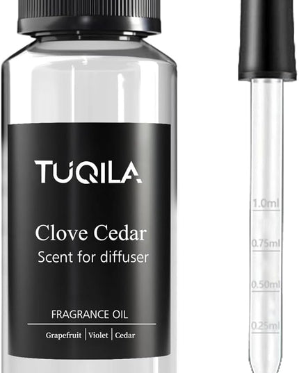 Hotel Waterless Diffuser Oil Clove Cedar, Essential Scent Oil Usage Cold Air Waterless Diffuser, Luxury Scents Oils Fragrance Bottle120 ML Home Natural Flavour
