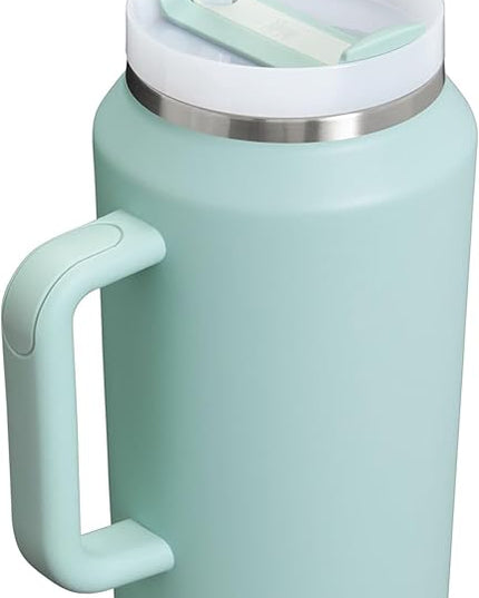 STANLEY Quencher H2.0 Tumbler with Handle & Straw 64 oz | Flowstate 3-Position Lid | Large Capacity for Travel & Sports | Insulated Stainless Steel Cup | BPA-Free | Seafoam