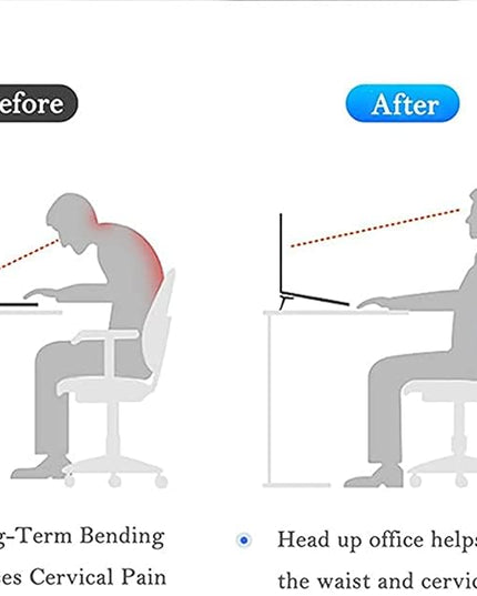 MIYKUISH Portable Invisible Laptop Stand - 2PCS Zinc Alloy Mini Stand, Heat Dissipation Pad, Lifter for 12-20 inch Laptops