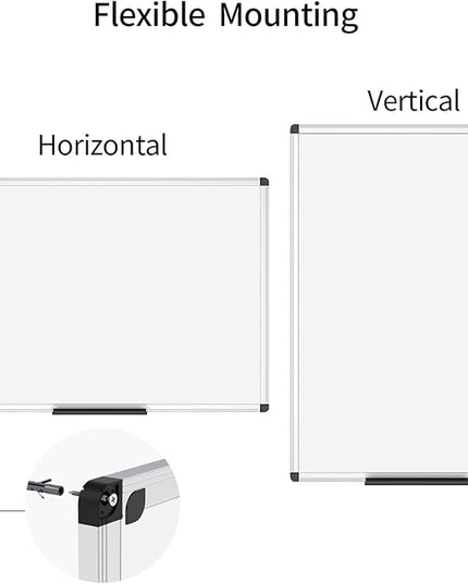VIZ-PRO Magnetic Whiteboard/Dry Erase Board, 48 X 36 Inches, Pack of 2
