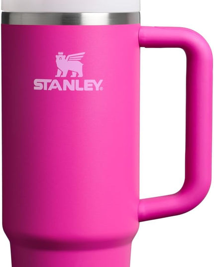 STANLEY Quencher H2.0 Tumbler with Handle and Straw 30 oz | Flowstate 3-Position Lid | Cup Holder Compatible for Travel | Insulated Stainless Steel Cup | BPA-Free | Violet Blossom