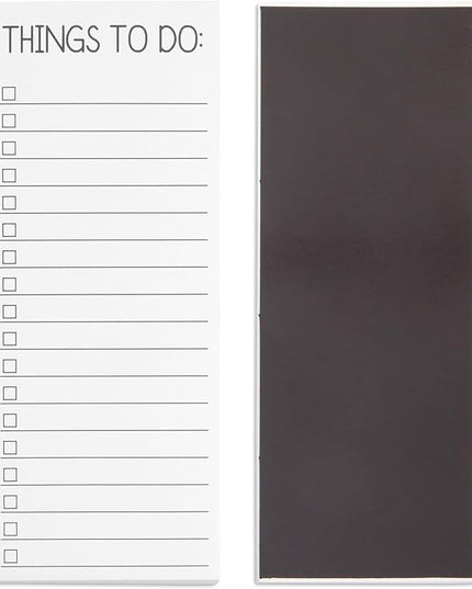 Paper Junkie Grocery & Shopping List Magnetic Notepad for Fridge - 6-Pack Slim Notepads, 3.5 x 9 In, 60 Sheets per Pad, White Magnetic Backing - Checkboxes for To-Do & Grocery Items