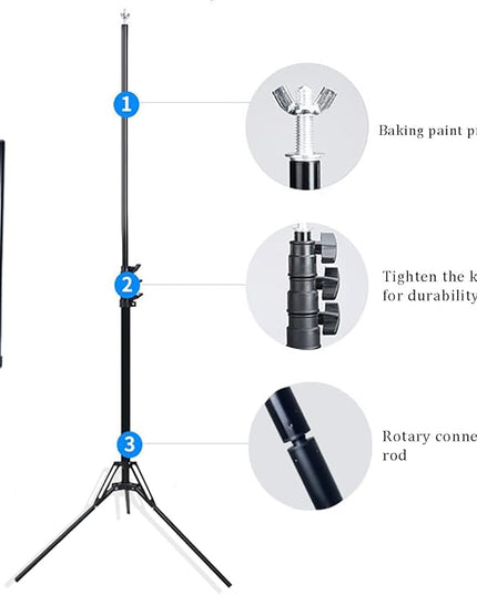 5x6.5ft Portable Green Screen Backdrop Kit with Stand - Includes Carry Bag & Clamps, Foldable Green ScreenBackground for Streaming, Video Recording, Zoom Meetings, Photography
