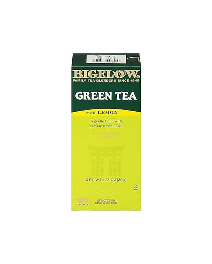 Bigelow Green Tea With Lemon, Lemon, 0.34 Lbs, 28/box