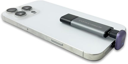 Super Talent PS302 512GB Portable External SSD, USB 3.2 Gen 2, Up to 1050MB/s, 2-in-1 Type C & Type A, Plug & Play, Compatible with Android, Mac, Windows, Supports 4K, Drop-Proof, FUS512302, Gray