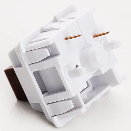 WS Brown Mechanical Keyboard Switches, 5 Pin Pre Lubed Tactile Switches for Mechanical Gaming Keyboard (35pcs)