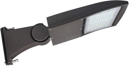 LED Flying Direct 150W LED Shoebox Lights, 20KV Surge Protector LED Parking Lot Area Lights, 450W MH Equiv. LED Street Road Lamps with Direct Arms Mount, 1-10V Dim DLC UL 5000K 100-277VAC