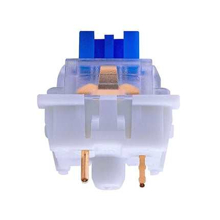 Outemu Blue Switches, 30-Pack, 3-Pin Clicky & Tactile (50gf) Dustproof RGB Key Switches, Cherry MX Compatible for Mechanical Keyboard