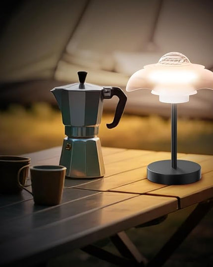 Starry Sky Bedside Table Lamp with Remote Control, RGB Cordless Desk Lamp with Touch-Slide Stepless Dimmable, Mini Rechargeable Night Light with USB Charging,LED Mood Light for Bedroom,Gift,bar