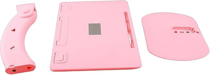 Brrnoo Car Seat Tray Table, Portable Car Lap Desk for Laptop Tablet Book with Angle 0-60 Degrees, for Front Passenger Rear Driver Seat Travel Camping Home Use (Pink)