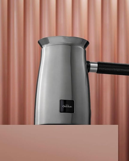 Hotel Chocolat Velvetiser - In-Home Hot Chocolate Machine - Barista-Grade Hot Chocolate Maker - Platinum Edition - 2 Ceramic Podcups & 10 Single-Serve Sachets
