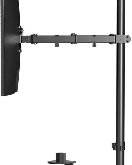 Pholiten Extra Tall Single Monitor Desk Mount Stand with 31.5inch Pole for 13 to 32 inch Screens,Fully Adjustable Monitor Arm Mount for Desk,Holds up to 22lbs