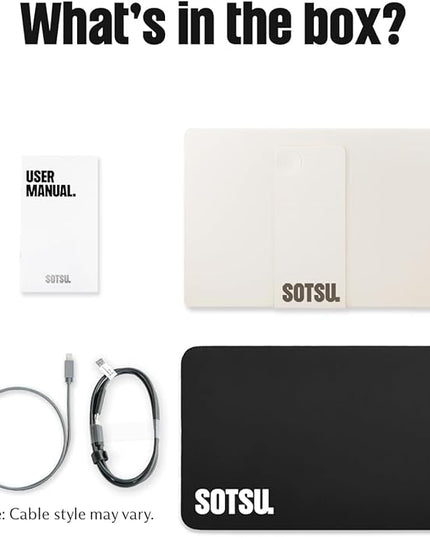 SOTSU FlipAction Go 14" Premium Portable Monitor SFA14PMML | Robust but Lightweight | Tempered Glass Cover | 1080p | 400 Nits | 100% sRGB | 5W | Super Versatile | USB C or Mini HDMI