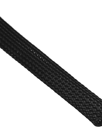 uxcell PET Expandable Sleeving 25ft 1/2" Black Cable Management Sleeve Cord Organizer for Wrap Protect Cable