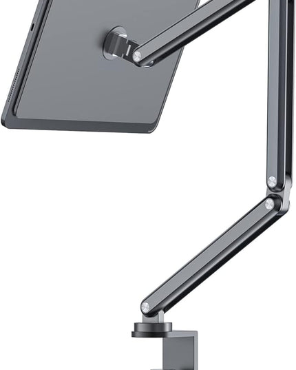 KU XIU Magnetic Arm Stand Only for iPad Pro 11" M4/M5 ONLY, Foldable Premium Aluminum Alloy Tablet Mount for Working, Multi-Node Adjustable Portable iPad Holder Desktop Stand