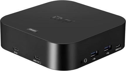 RVP+ Docking Station 3 Monitors USB C, 13-in-1, Triple Display-4K HDMI & DisplayPort Dual Monitors, 5Gbps USB-C/A Data Transfer, 100W Laptop-Charging, Gigabit Ethernet, Audio, Black