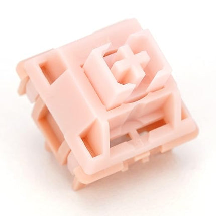 WS Mechanical Keyboard Switches 5 Pins PCB Mount Lubed Linear Switches Pink (35pcs)