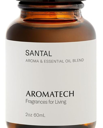 AromaTech Santal Premium Aroma Oil – Inviting & Versatile Home Fragrance with Notes of Sandalwood, Leathery Papyrus & Cardamom for Scent Diffusers, Cold-Air and UltraSonic Scent Machines – 60 mL